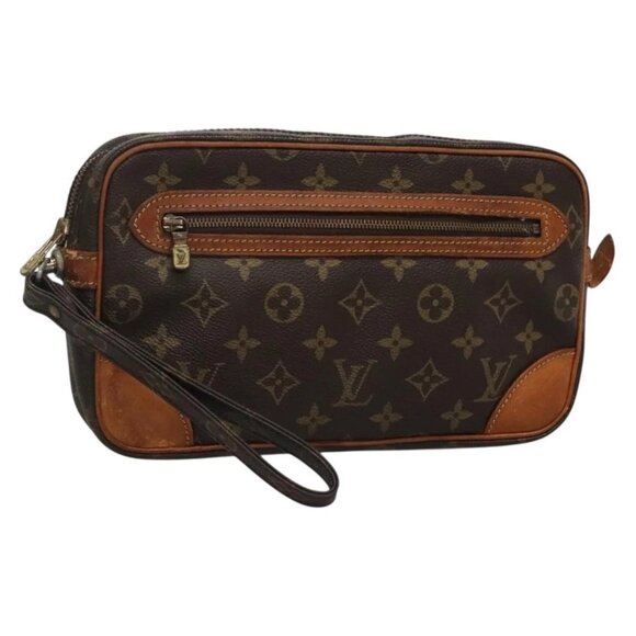 LOUIS VUITTON Monogram Marly Dragonne GM Clutch Bag M51825 LV Auth BA5002 - Picture 1 of 16